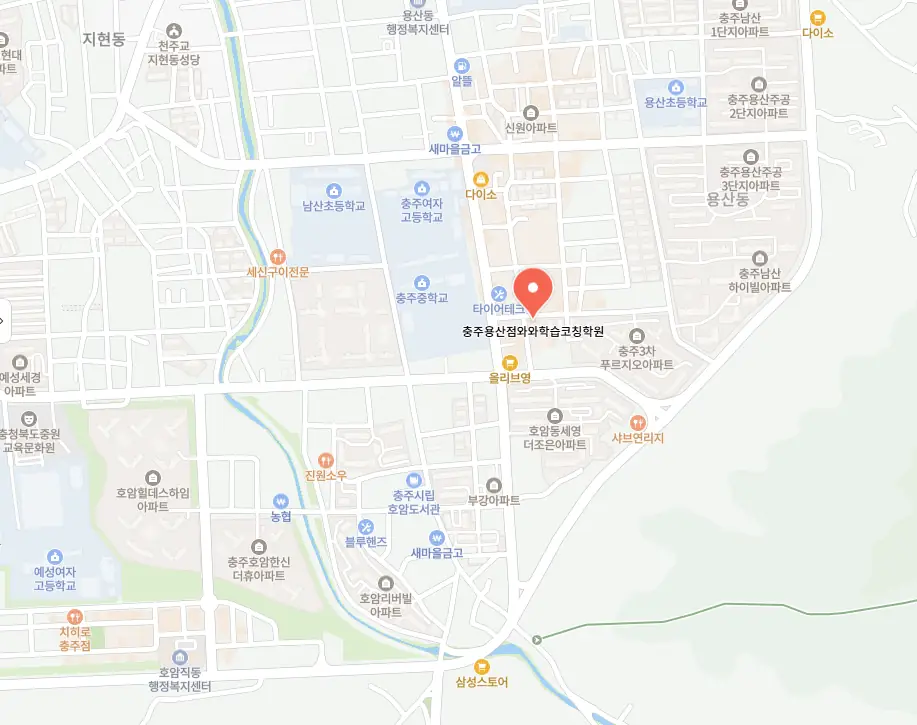 호암동 와와센터 러니 학원 오시는 방법